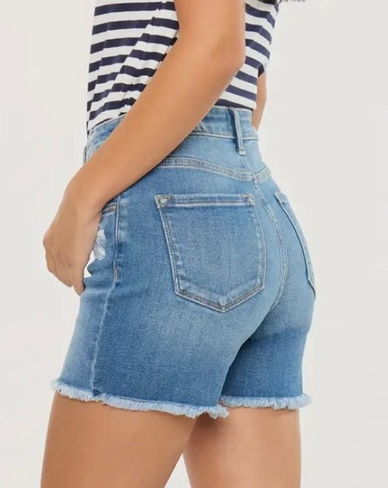 KanCan High Rise Denim Shorts