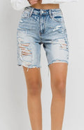 Vervet by Flying Monkey Super High Rise Bermuda Shorts