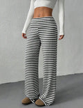 Ribbed Stripe Knit Pant