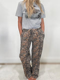 Bayou Woodland Camo Cloud Fleece Wide Leg Sweatpant