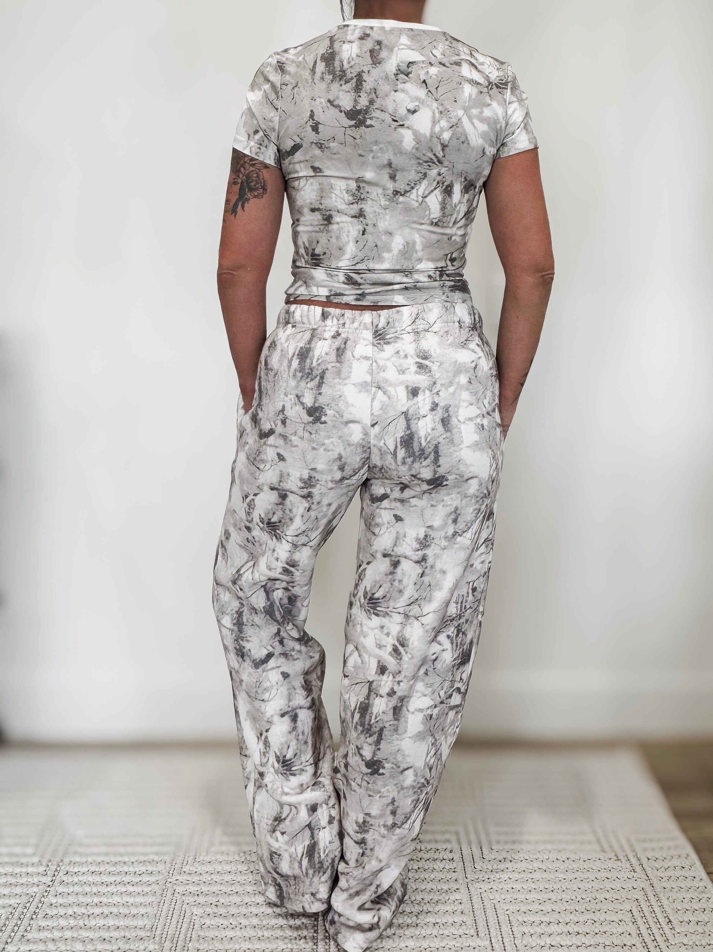 Avery Light Woodland Camo Cloud Fleece Sweatpant